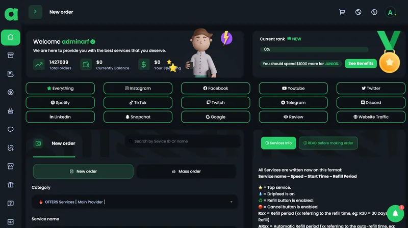 AmazingSMM.com screenshot