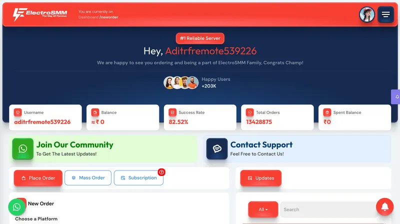 ElectroSMM.com screenshot