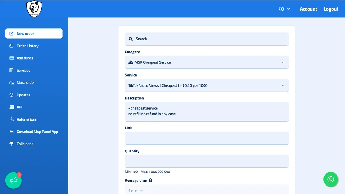 Msp-Panel.com screenshot