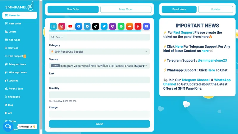 SMMPanelOne.com thumbnail